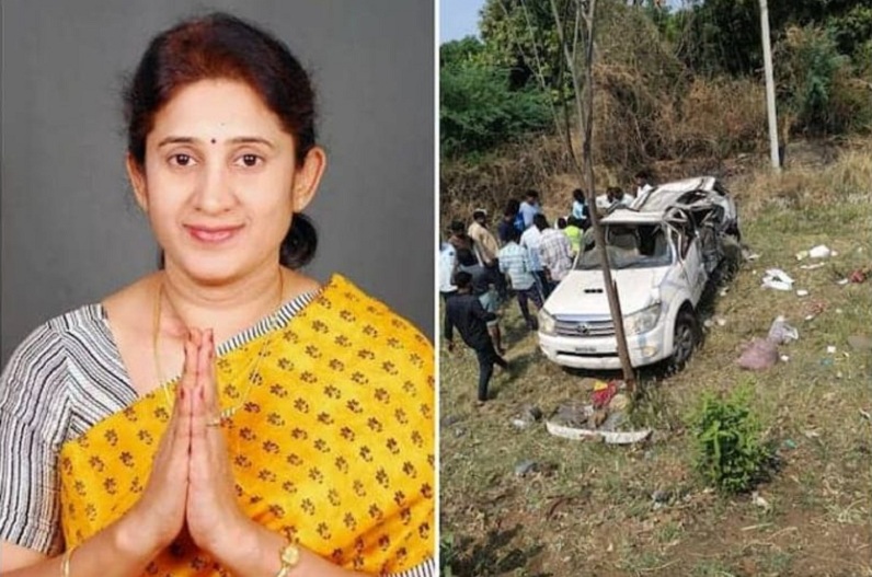 BJP नेत्री और पूर्व विधायक की सड़क हादसे में मौत, टायर फटने से पलटी कार, अस्पताल में थमी सांसे