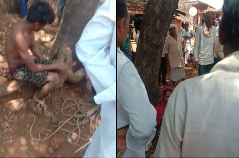 Talibani punished the villagers by tying up the brother and sister as lovers