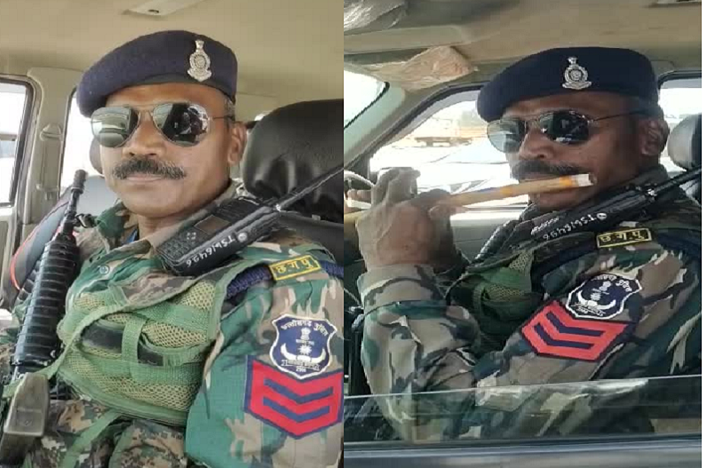 Ambikapur news: कंधे पर AK- 47 और होठों पर बांसुरी की धुन.. सोशल मीडिया पर वायरल हुआ पुलिसकर्मी का वीडियो