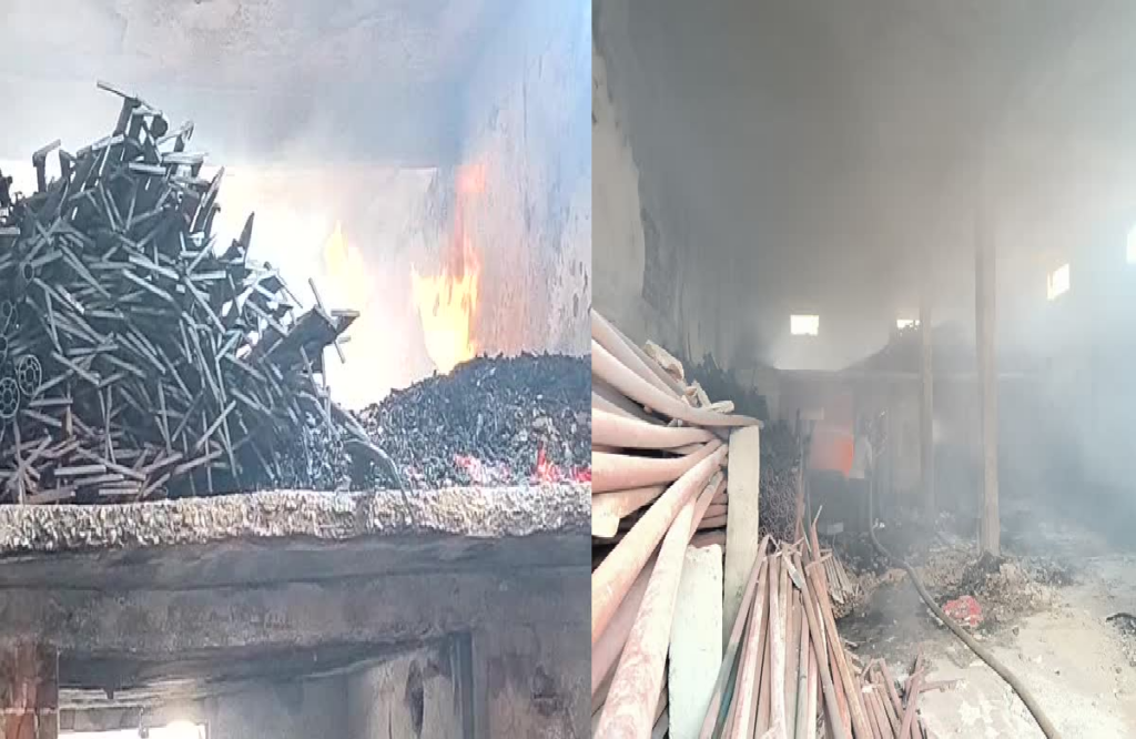 Fierce fire broke out in Bharat Tent House, Bharat tent house caught fire