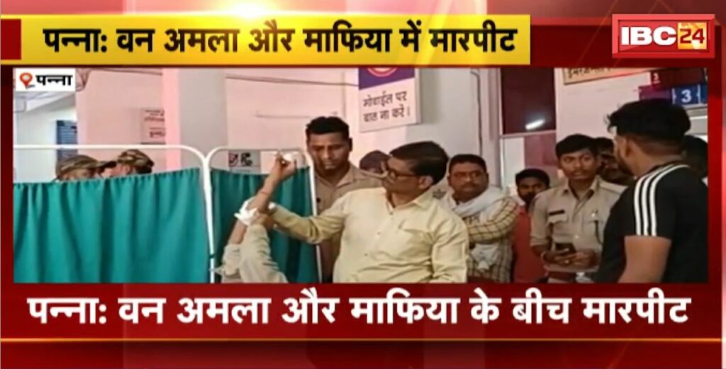 Fight between forest staff and mafia in Panna