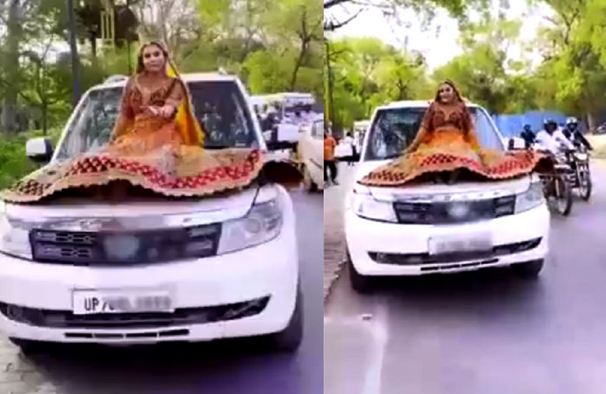 रील्स के लिए कार के बोनट पर रोलबाजी, पुलिस ने ठोंका तगड़ा जुर्माना, पहले भी हुई थी कार्रवाई, देखें Video