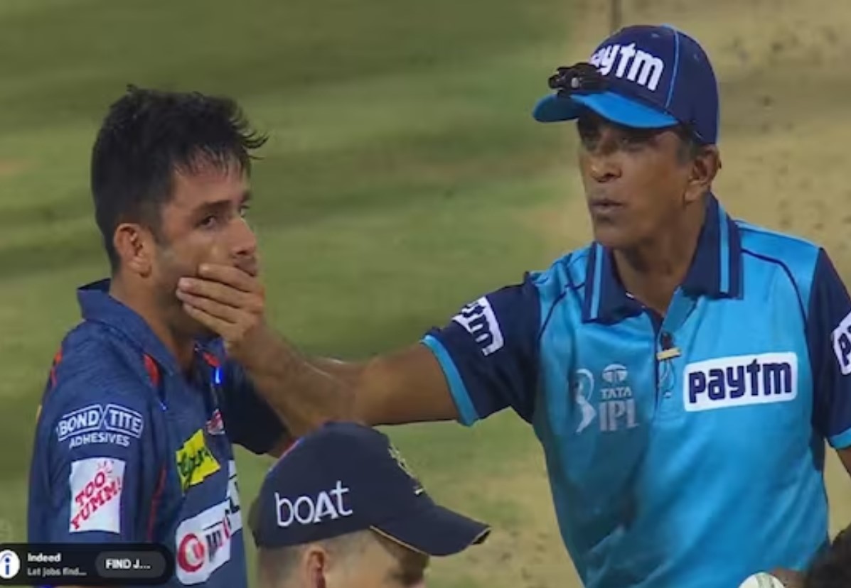 LSG Vs CSK: अंपायर ने रवि बिश्नोई को जड़ दिया तमाचा! विराट कोहली को आउट करने के बाद मना रहे थे जश्न, देखिए वीडियो