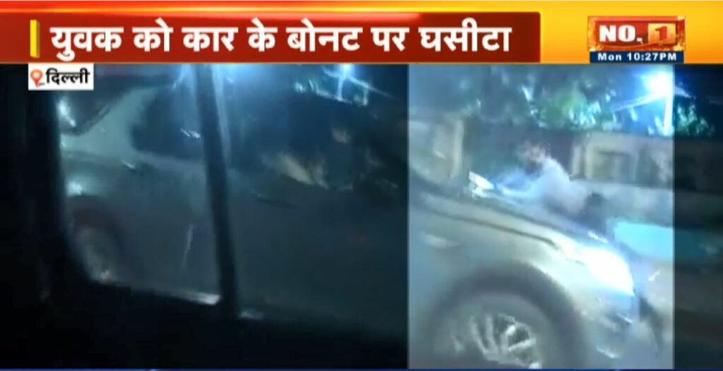 Road rage in the capital Delhi