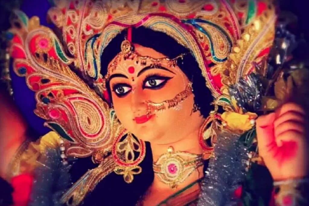 Goddess Durga is worshipped