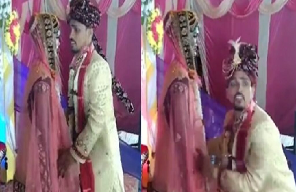 groom became uncontrollable after seeing the bride at wedding