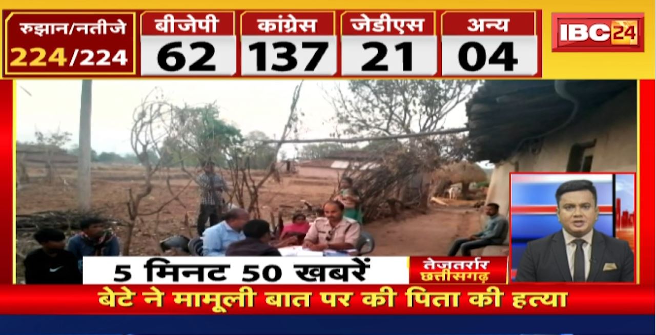 बेटे ने मामूली बात पर की पिता की हत्या। तेजतर्रार छत्तीसगढ़। Chhattisgarh Non Stop News