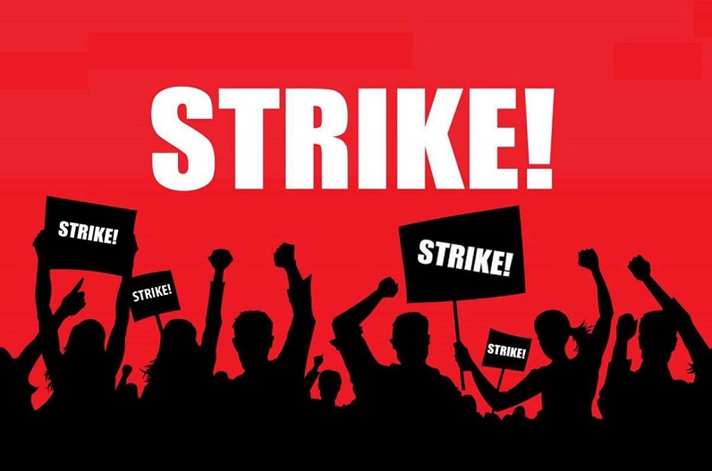 Strike of Chhattisgarh Staff Officer United Front Union
