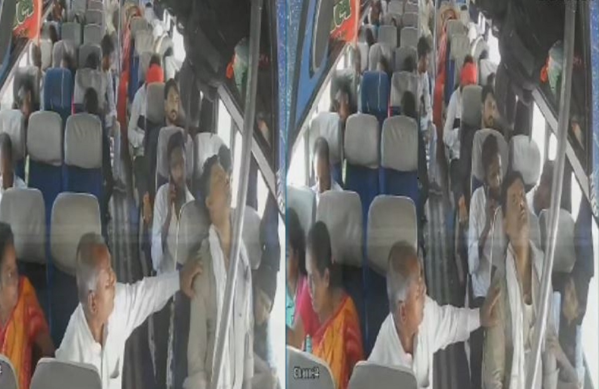 Dhar news : चलती बस में देखते ही देखते चली गई कंडक्टर की जान, CCTV में कैद हुआ मौत का मंजर