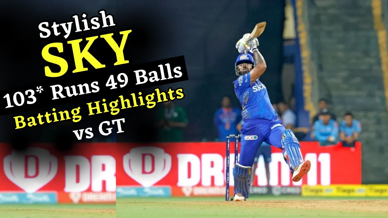Suryakumar Yadav Batting vs Gujarat Titans | SYK vs GT IPL 2023 Highlights | Cricket Highlights