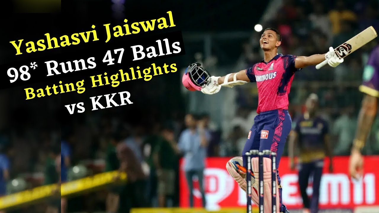 Yashasvi Jaiswal Batting Highlights Fastest 50 in IPL | IPL 2023 Highlights KKR vs RR Highlights