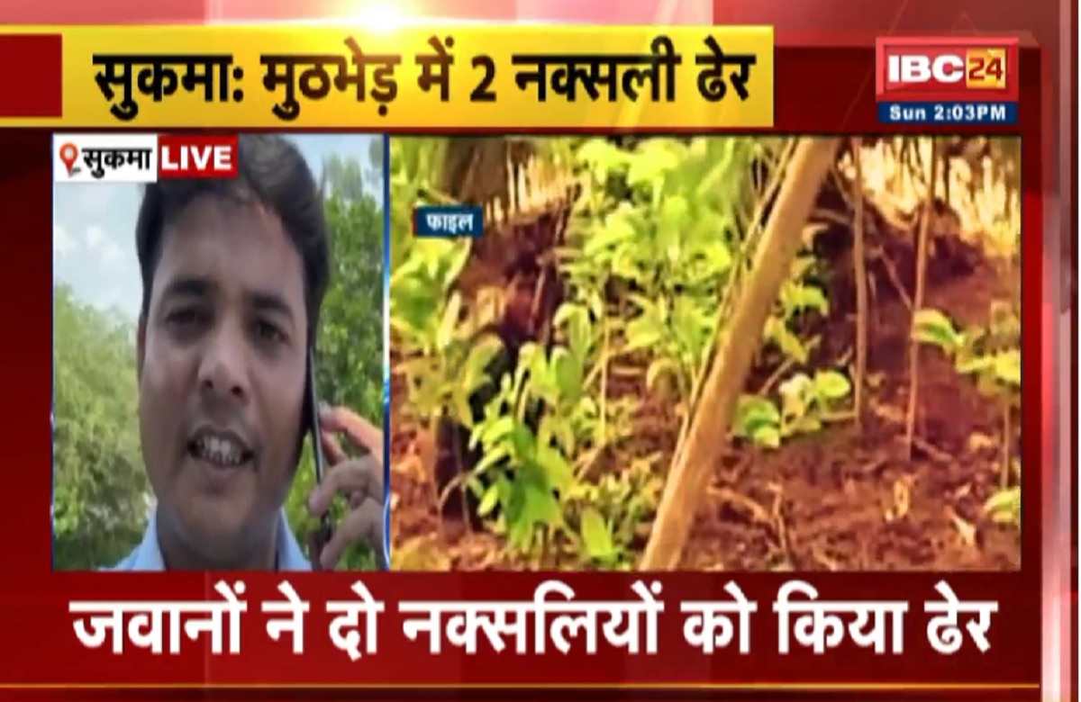 Sukma Naxal News : सुरक्षाबलों को मिली बड़ी सफलता, मुठभेड़ में दो नक्सली ढेर, SLR ऑटोमैटिक रायफल भी बरामद
