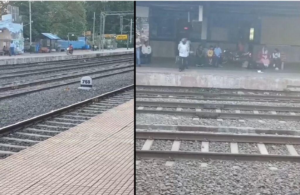 Viral video of two youths riding bike on platform number two of railway station