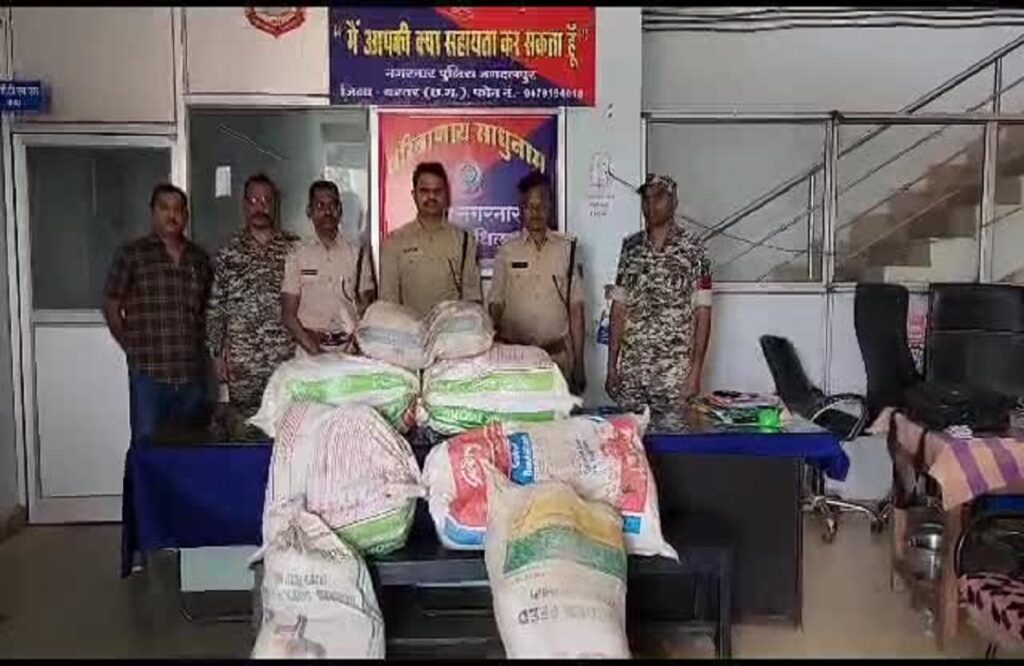 150 kg ganja seized on Orissa-Bastar border