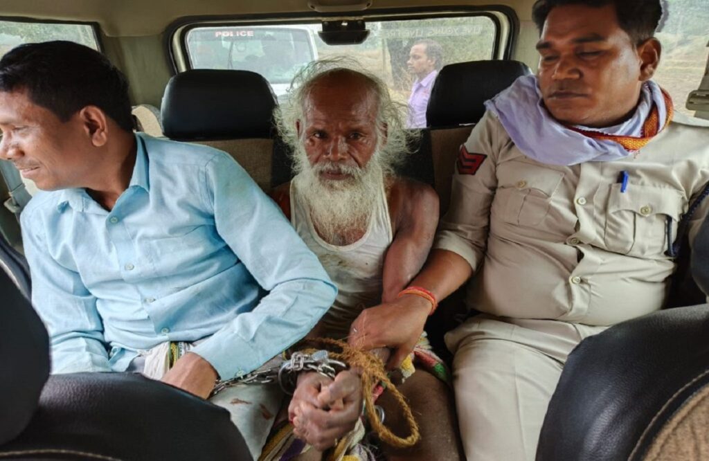 Laghu Tirki, the accused who attacked the police arrested