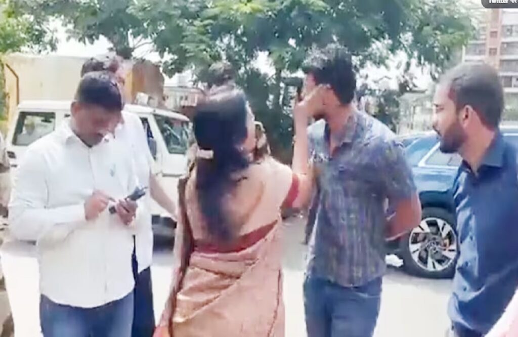 Female MLA publicly slapped the engineer