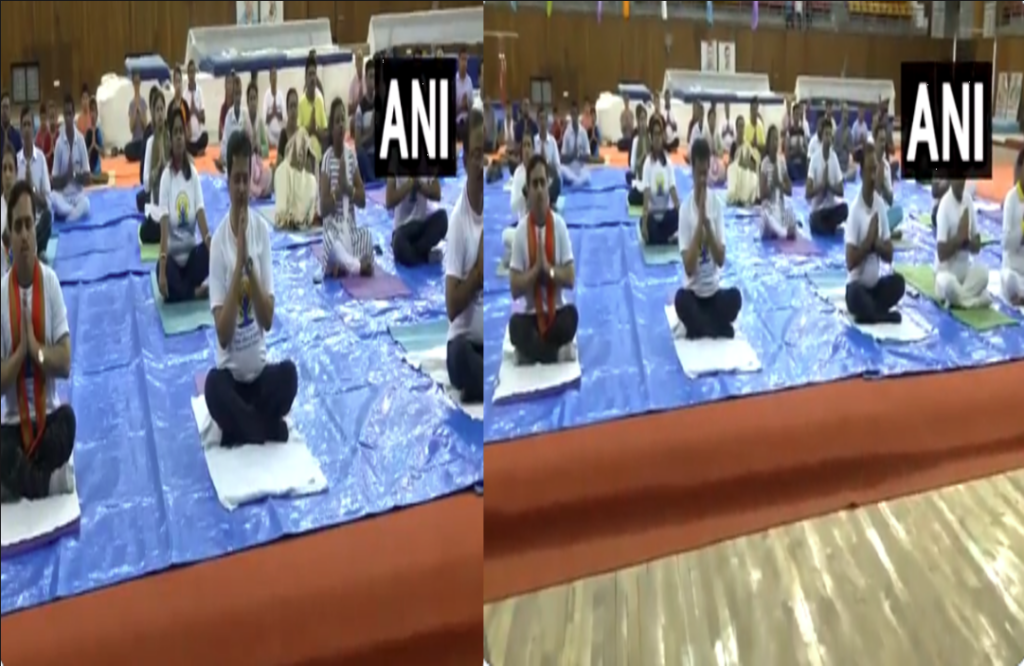Tripura CM Manik Saha did yoga
