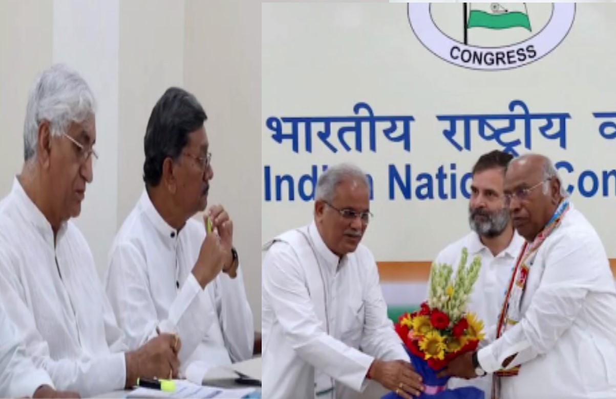 ‘गढ़बो नवा छत्तीसगढ़’ ये हमारे लिए केवल कोई नारा नहीं, बल्कि….प्रदेश कांग्रेस नेताओं के साथ बैठक के बाद बोले मल्लिकार्जुन खड़गे