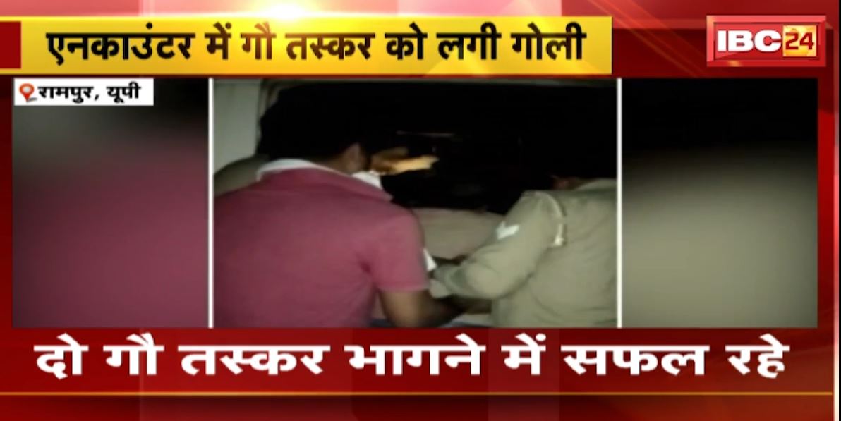 एनकाउंटर में गौ तस्कर को लगी गोली। चेकिंग के दौरान तस्करों ने की फायरिंग, 1 तस्कर भागने में हुए सफल। देखिए…