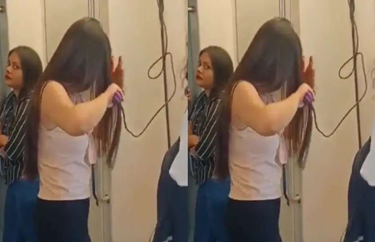 मैडम घर में टाइम नहीं मिलता क्या? दिल्ली मेट्रो का एक और एपिसोड वायरल, चलती ट्रेन में ऐसा काम कर रही थी युवती