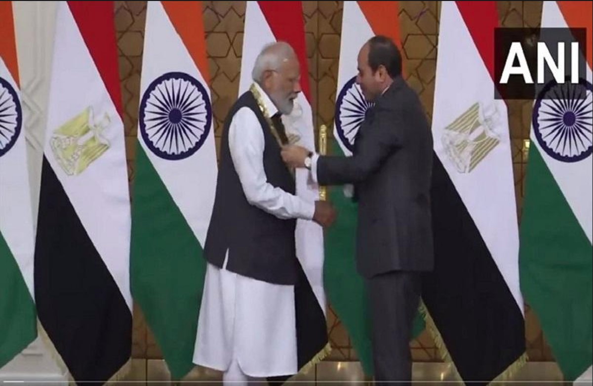 पीएम मोदी को मिला मिस्र का सर्वोच्च नागरिक सम्मान ‘ऑर्डर ऑफ द नाइल’, राष्ट्रपति अल-सीसी ने किया सम्मानित