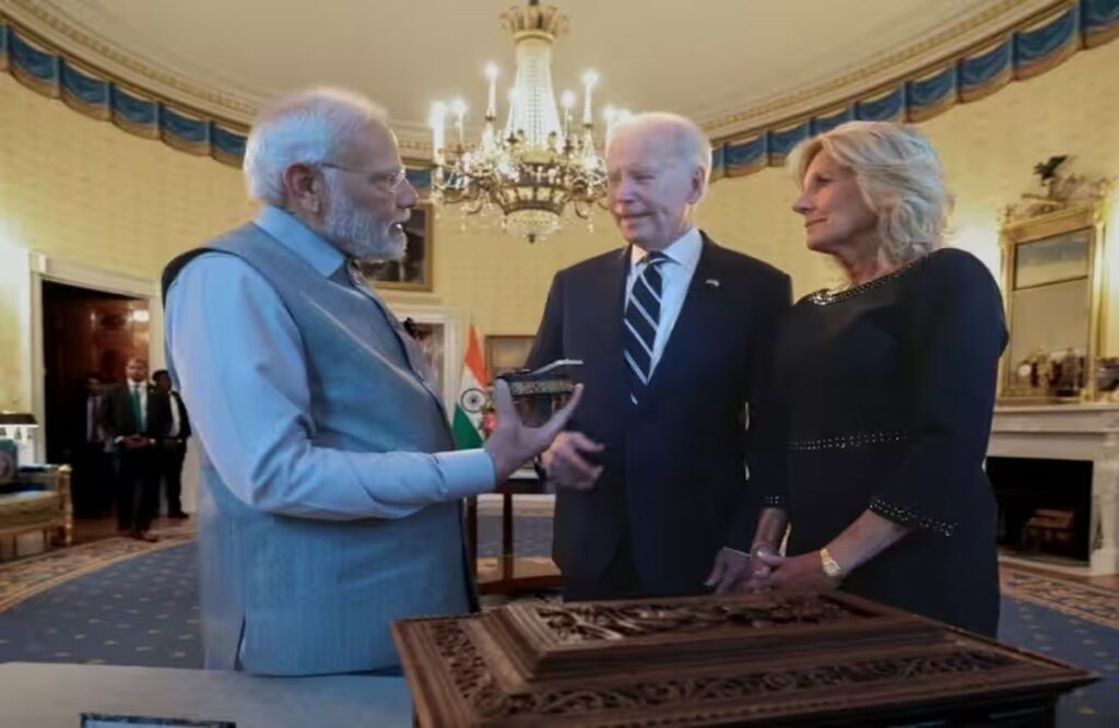 Prime Minister gave this unique green diamond to Joe Biden's wife