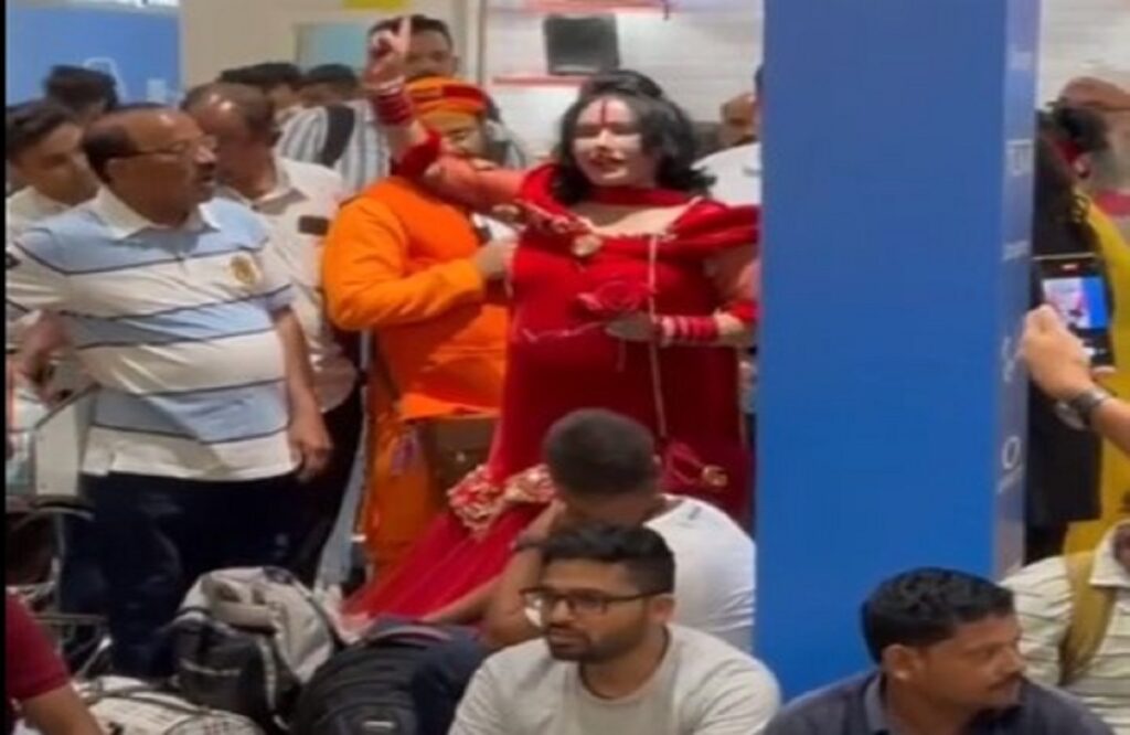 Radhe Maa stuck at the airport due to Biparjoy