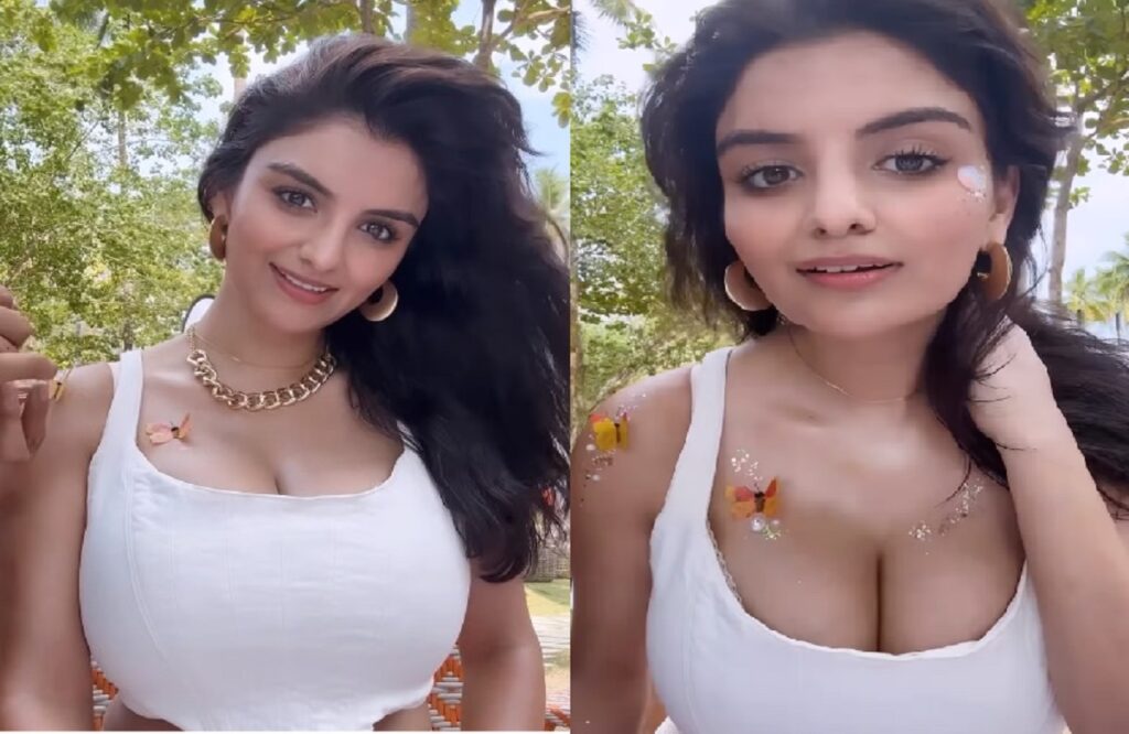 Anveshi Jain butterfly tattoo seen in sexy video