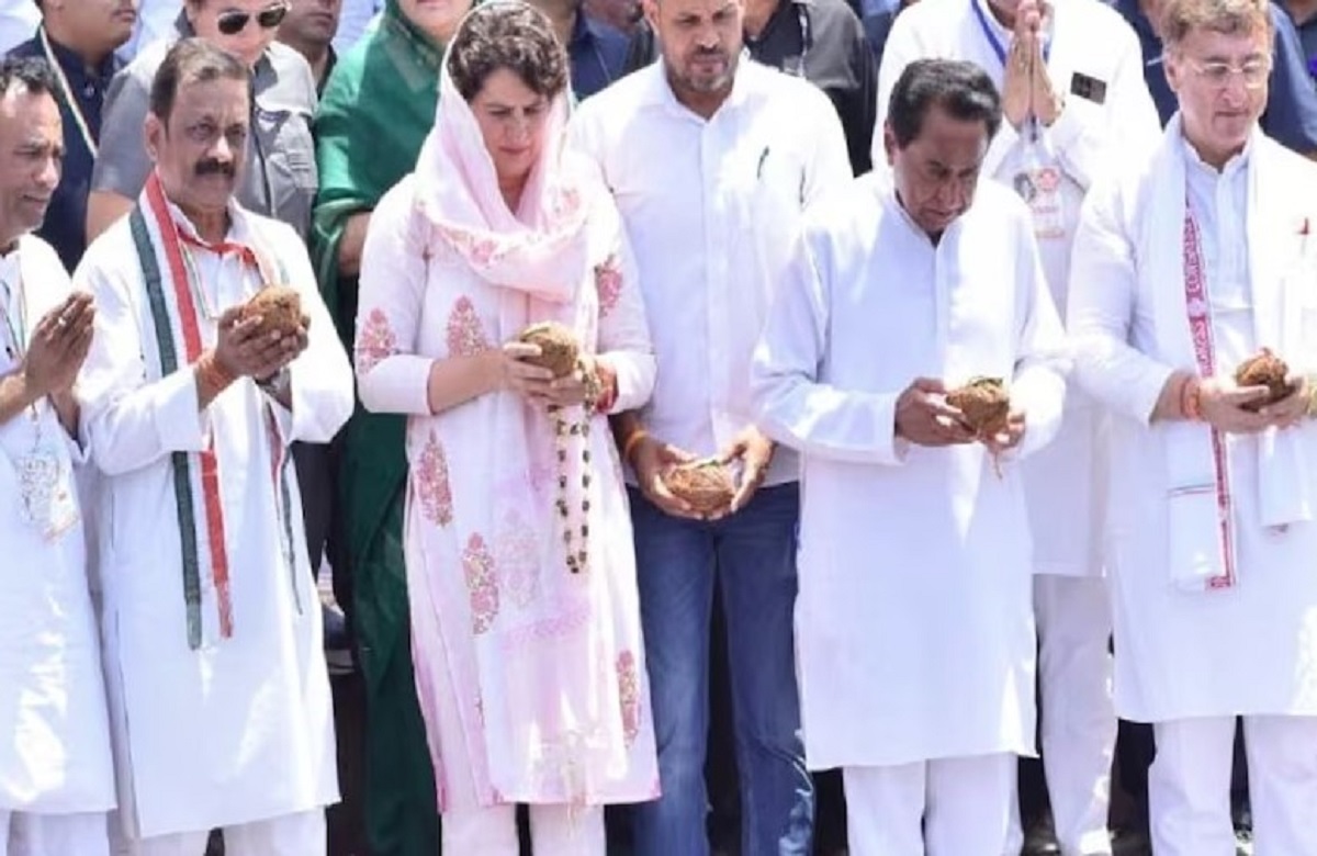 चुनावी शंखनाद के लिए PCC चीफ ने प्रियंका गांधी को दिया धन्यवाद, कहा- बीजेपी ने धर्म को बनाया प्रचार का विषय