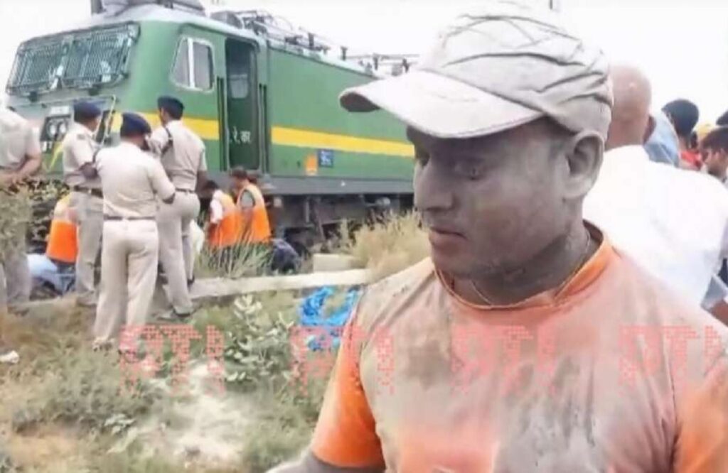 Train accident in samastipur