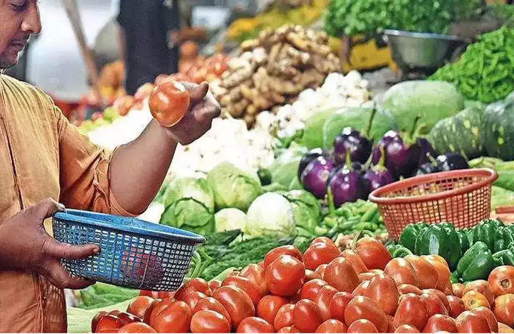 Protest against rising vegetables price