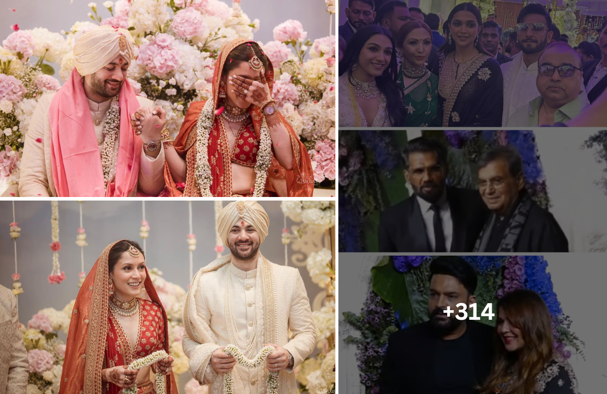 Drisha Acharya Wedding Reception Photos: करण और दृशा के वेडिंग रिसेप्शन में Deepika Padukone ने लूट ली महफिल, Salman, शत्रु, आमिर सहित ये कलाकार पहुंचे बधाई देने