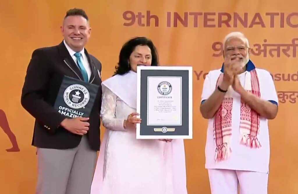 Yoga made world record in America