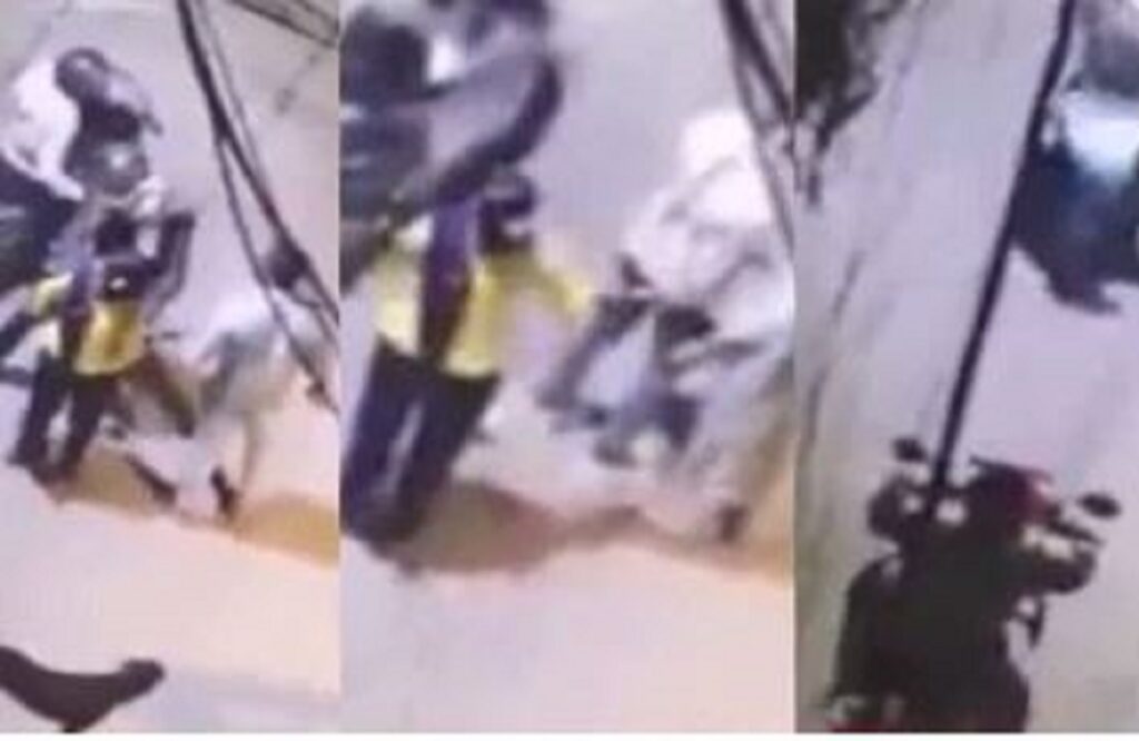 Couple robbed by showing pistol