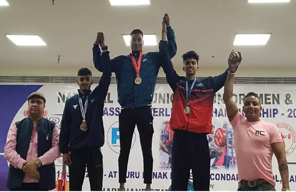 power lifter ajay kumar bhilai won Medal