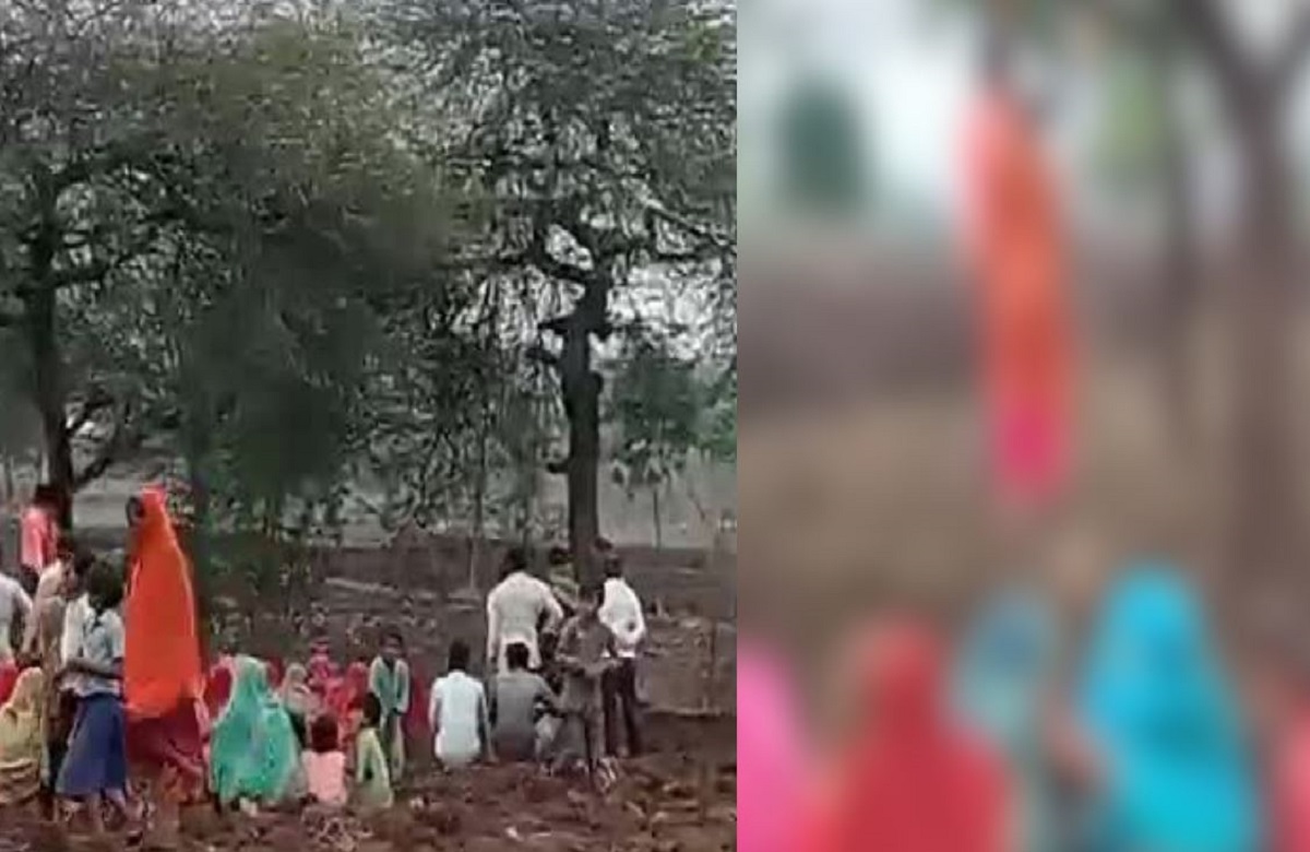 Dead body of a young man and woman found hanging on a tree in Nagalwadi