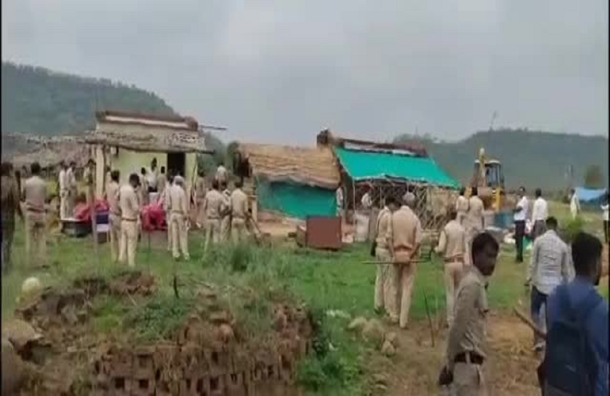 Bulldozer demolishes the house of a man who used to fill faeces in the mouths of Dalit youths