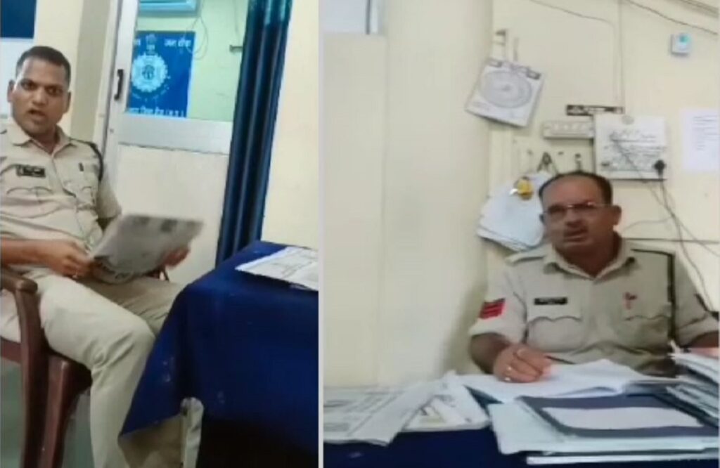 Pregnant woman misbehaved by policemen inside saman thana in Rewa