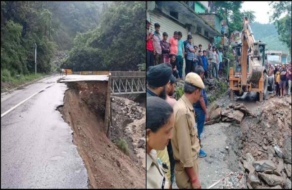 Badrinath highway closed due to landslide