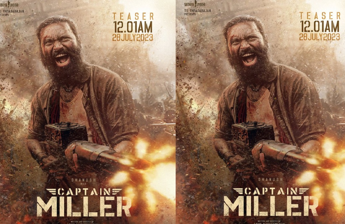 पुष्पा और KGF से भी खतरनाक होगी कैप्टन मिलर, धनुष का फर्स्ट लुक जारी…