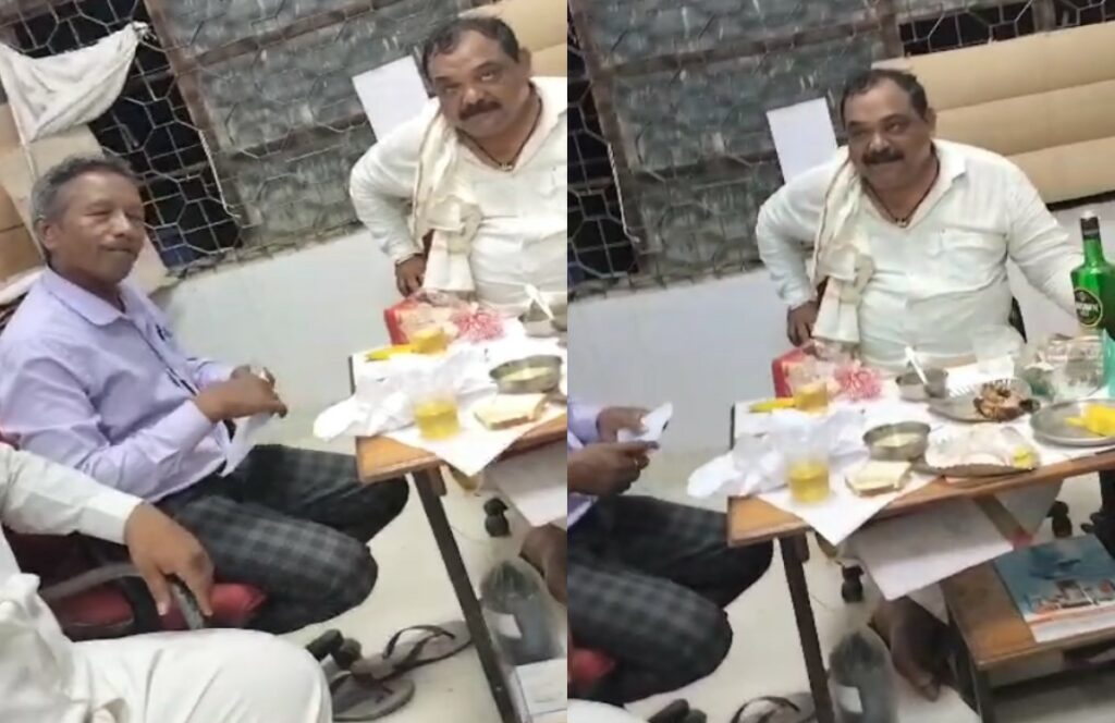 Sarkari Karyalay me Khule Aam Sharab