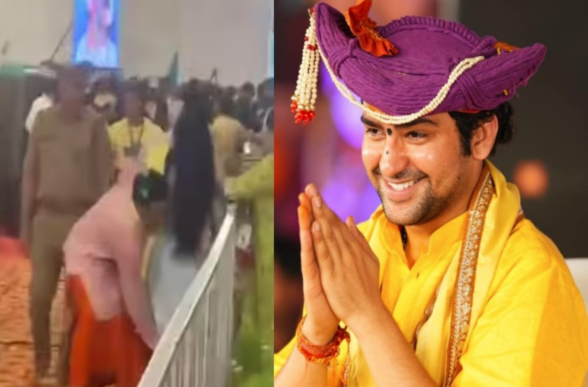 पंडित धीरेंद्र शास्त्री की कथा के दौरान महिला से बदसलूकी, उठाकर फेंक दिया बैरिकेडिंग के पार, वीडियो हुआ वायरल