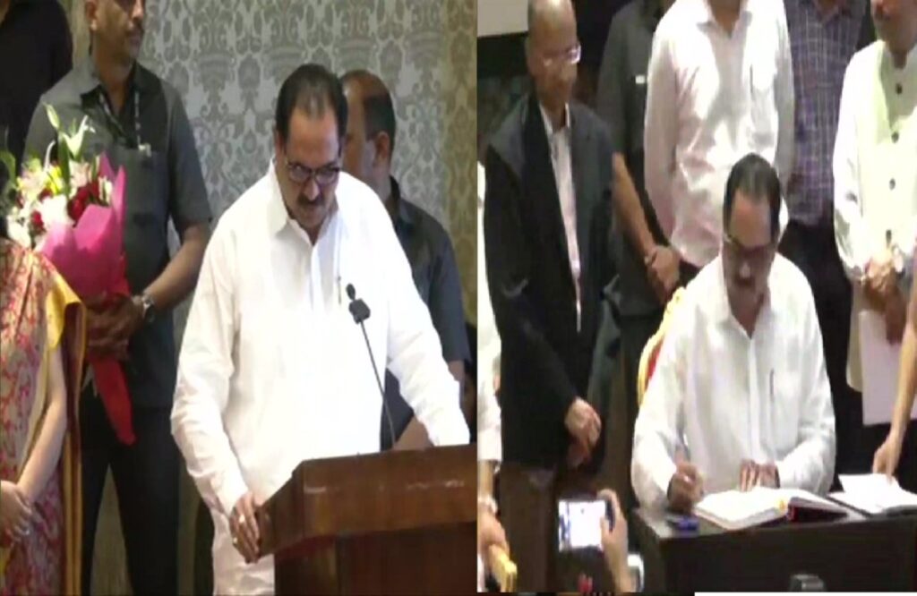 NCP leader Anil Patil took oath as minister