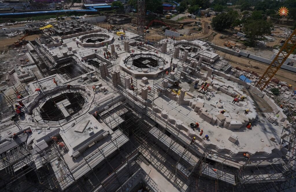 Latest pictures of Ram temple in Ayodhya