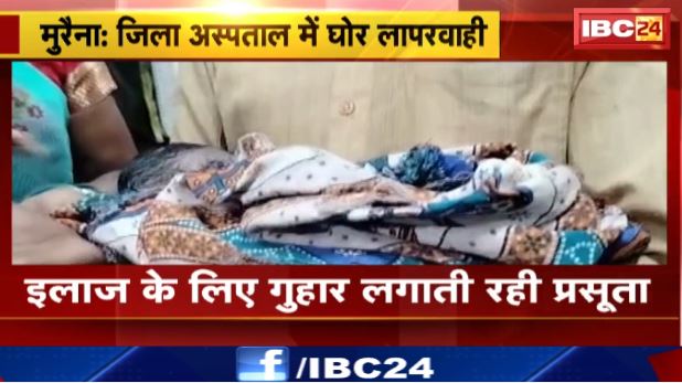 Morena जिला अस्पताल में घोर लापरवाही। इलाज के लिए गुहार लगाती रही प्रसूता। Mobile चलाती नजर आई नर्स