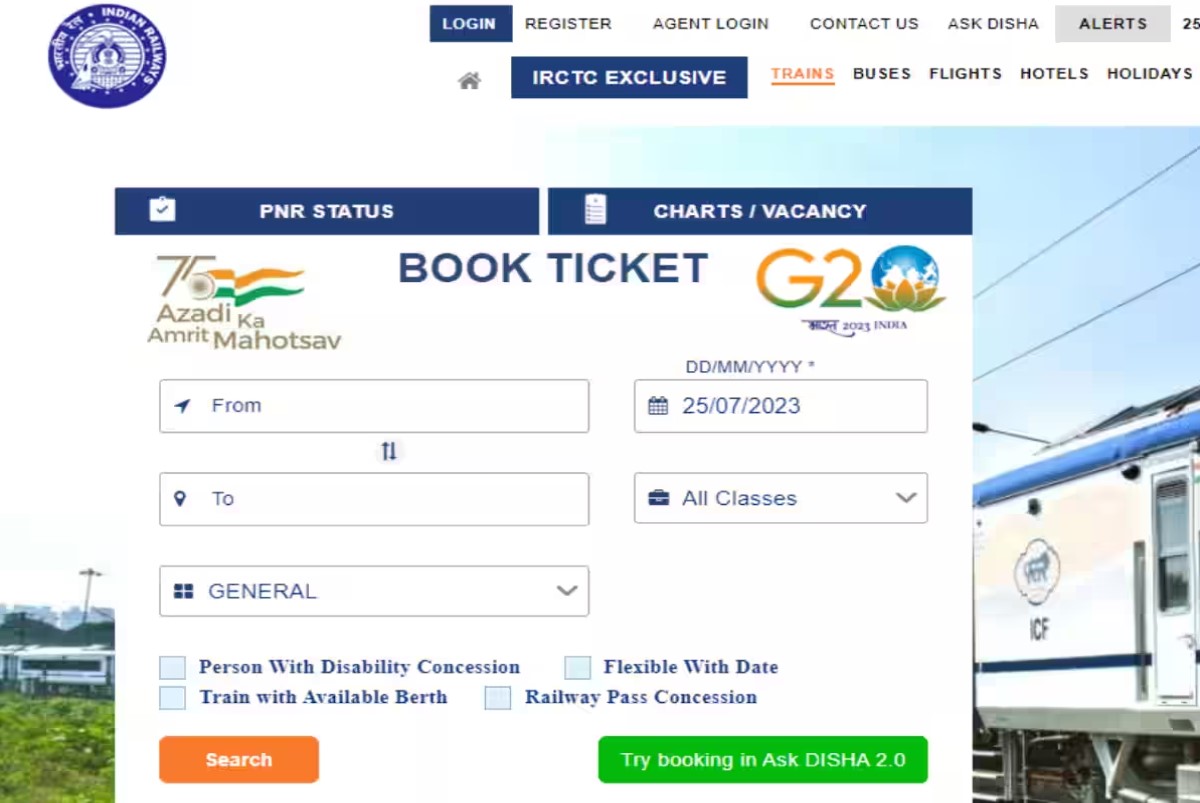 तत्काल टिकट की बुकिंग शुरू होने से पहले IRCTC की वेबसाइट ठप, यूजर्स को हो रही परेशानी