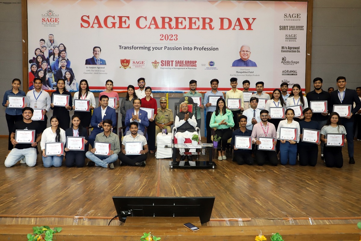 सेज यूनिवर्सिटी भोपाल में हुआ SAGE Career Day का आयोजन, महामहिम राज्यपाल ने की शिरकत..