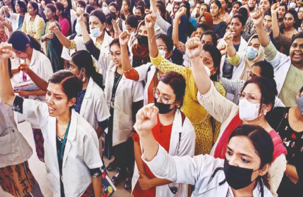 health workers on indefinite strike