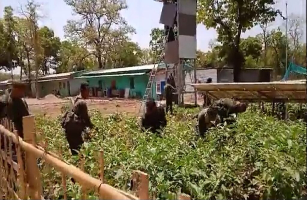 CRPF jawans grew vegetables in the camp, then the angry CO crushed them