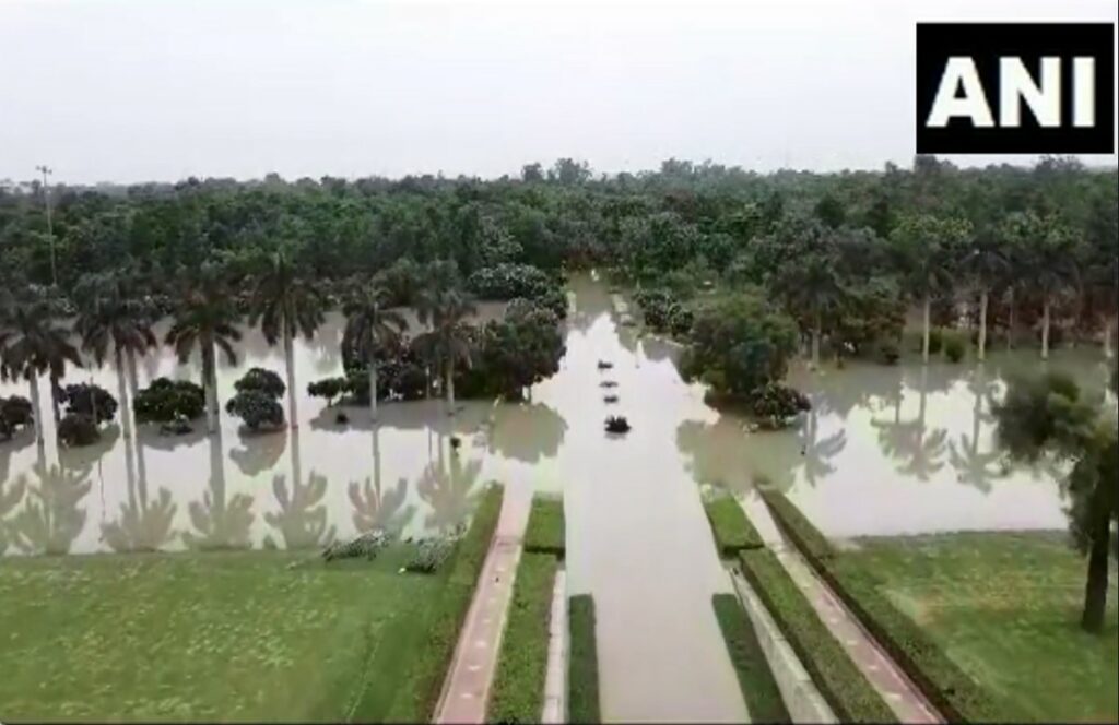 Water filled in Delhi's Rajghat